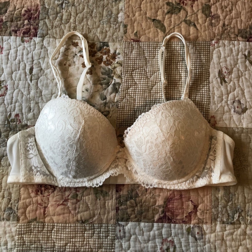 Ivory lace bra